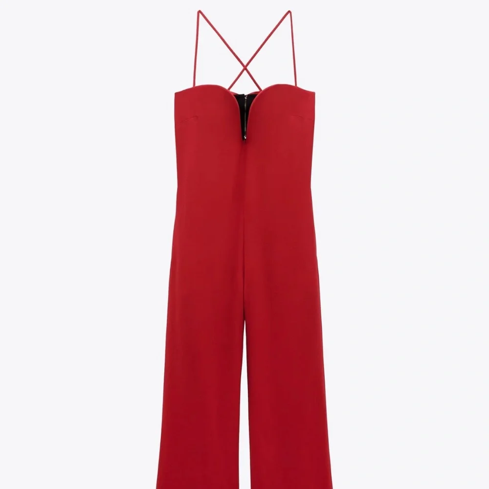 Single pc 🔥Zara limited edition sweetheart neckline jumpsuit you can’t miss - Picture 5 of 7